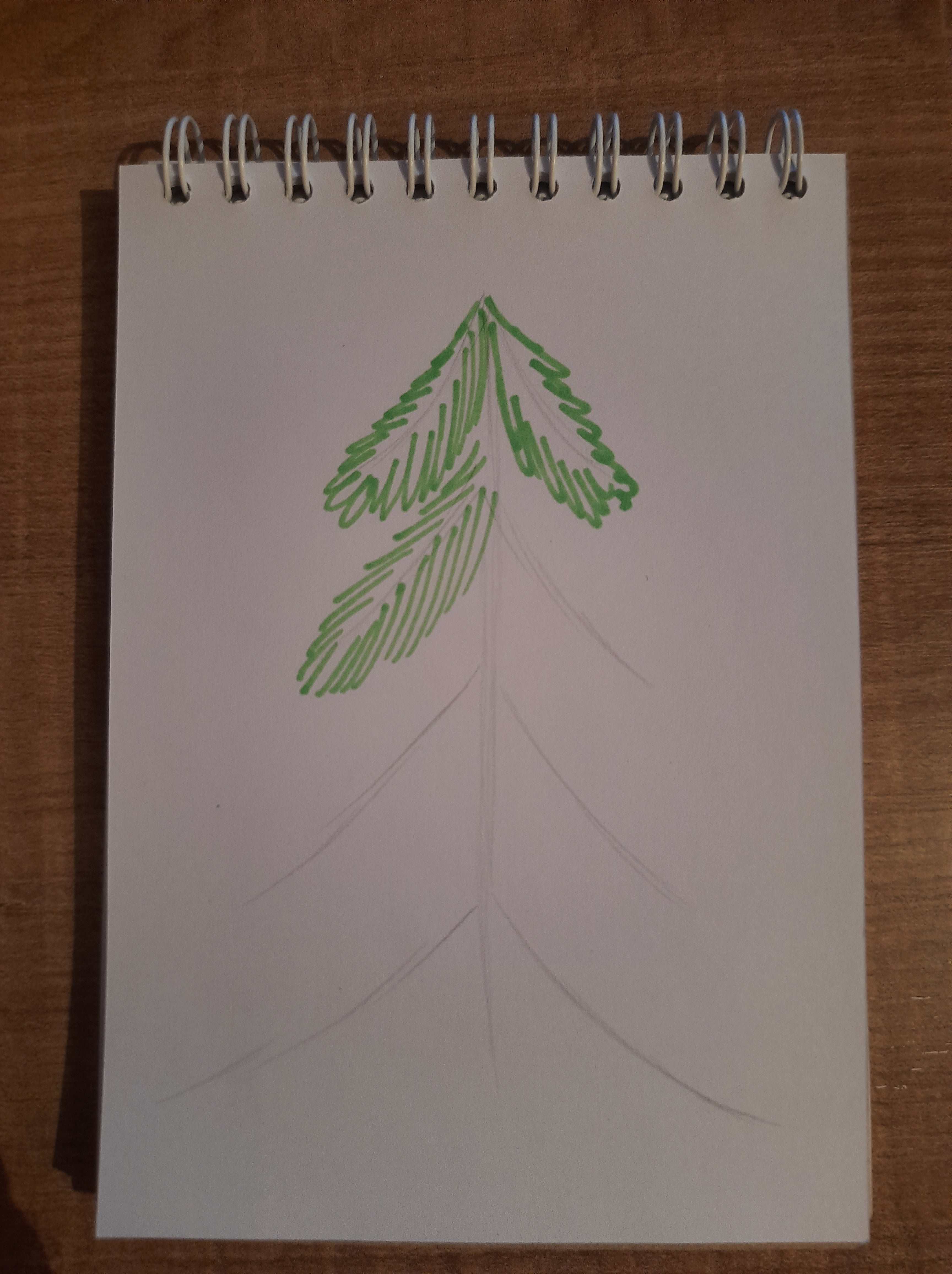 Видео: как нарисовать новогоднюю елку