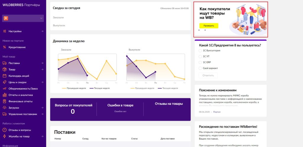 Категории товаров на wildberries